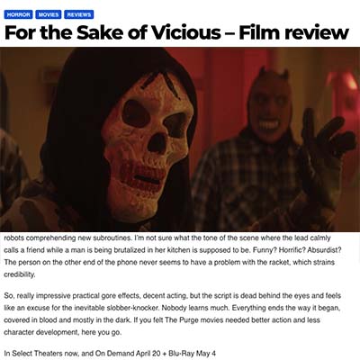 For the Sake of Vicious – Film review